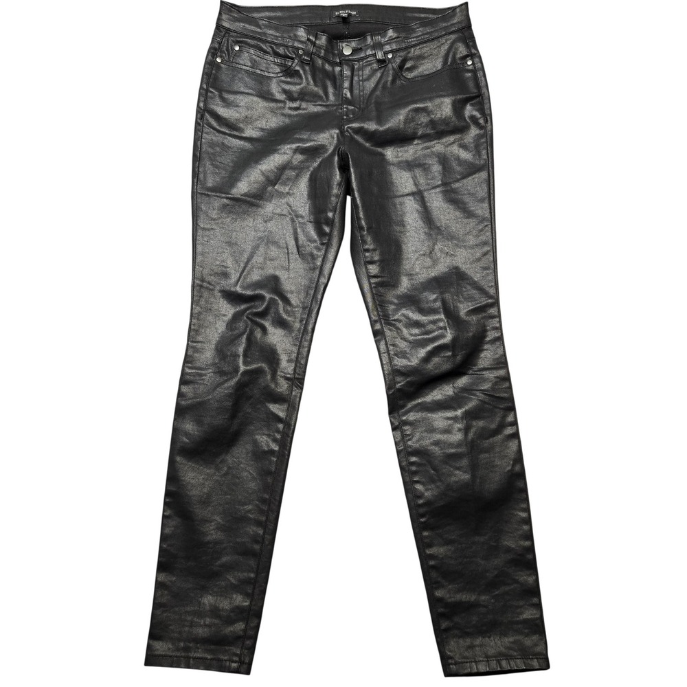 Eileen Fisher Pants Womens 12 Black Jegging Skinny Stretch Twill Slim Fit